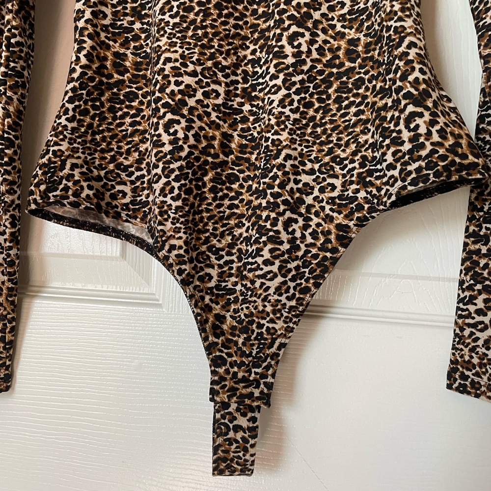Wild Fable NWOT Leopard Bodysuit - Gold / Black - Picture 5 of 6